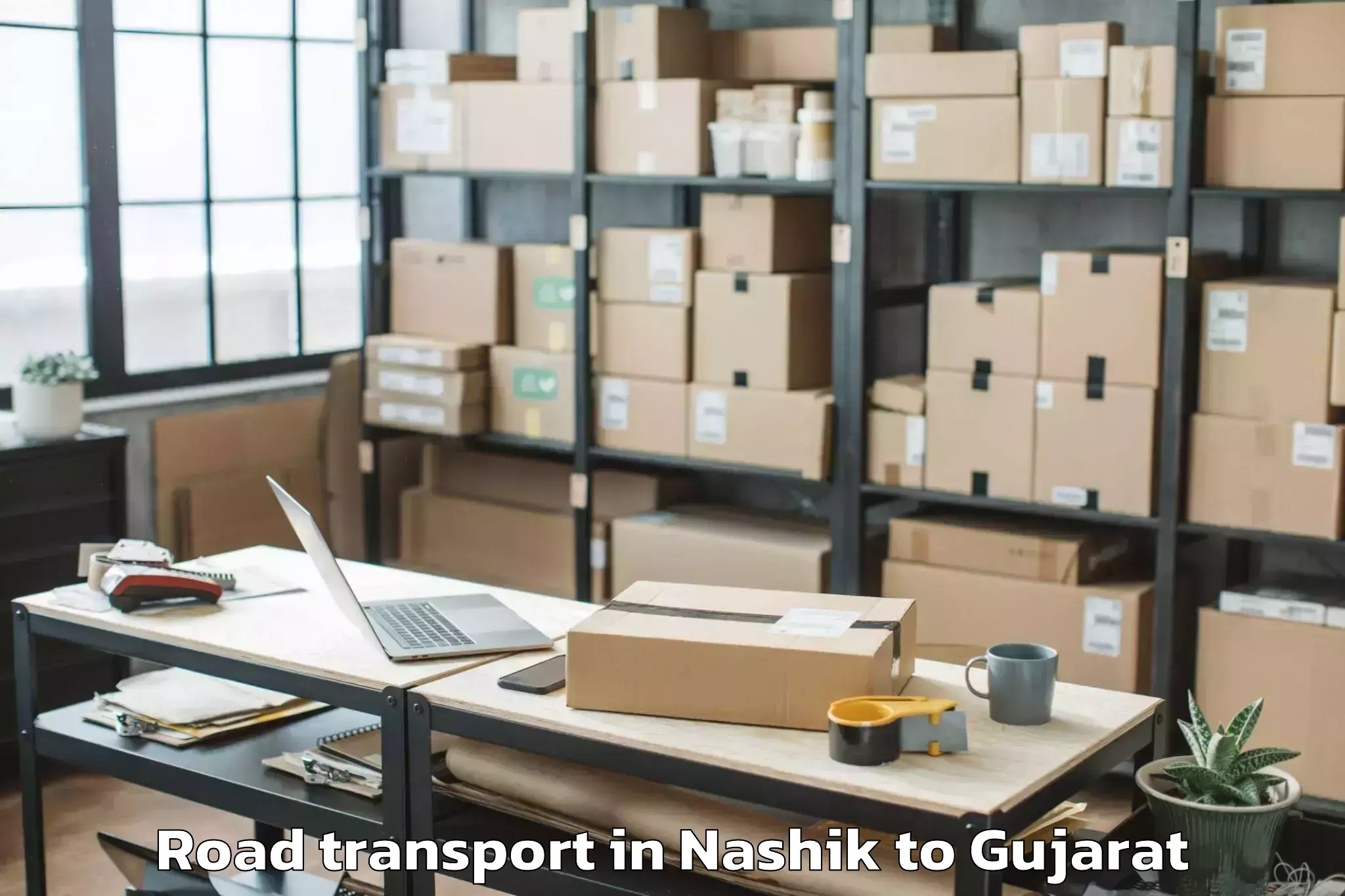 Easy Nashik to Ghogha Road Transport Booking